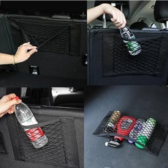 Car Back Rear Trunk Storage Net Seat Elastic String Net Magic storage net - Picture 3 of 9